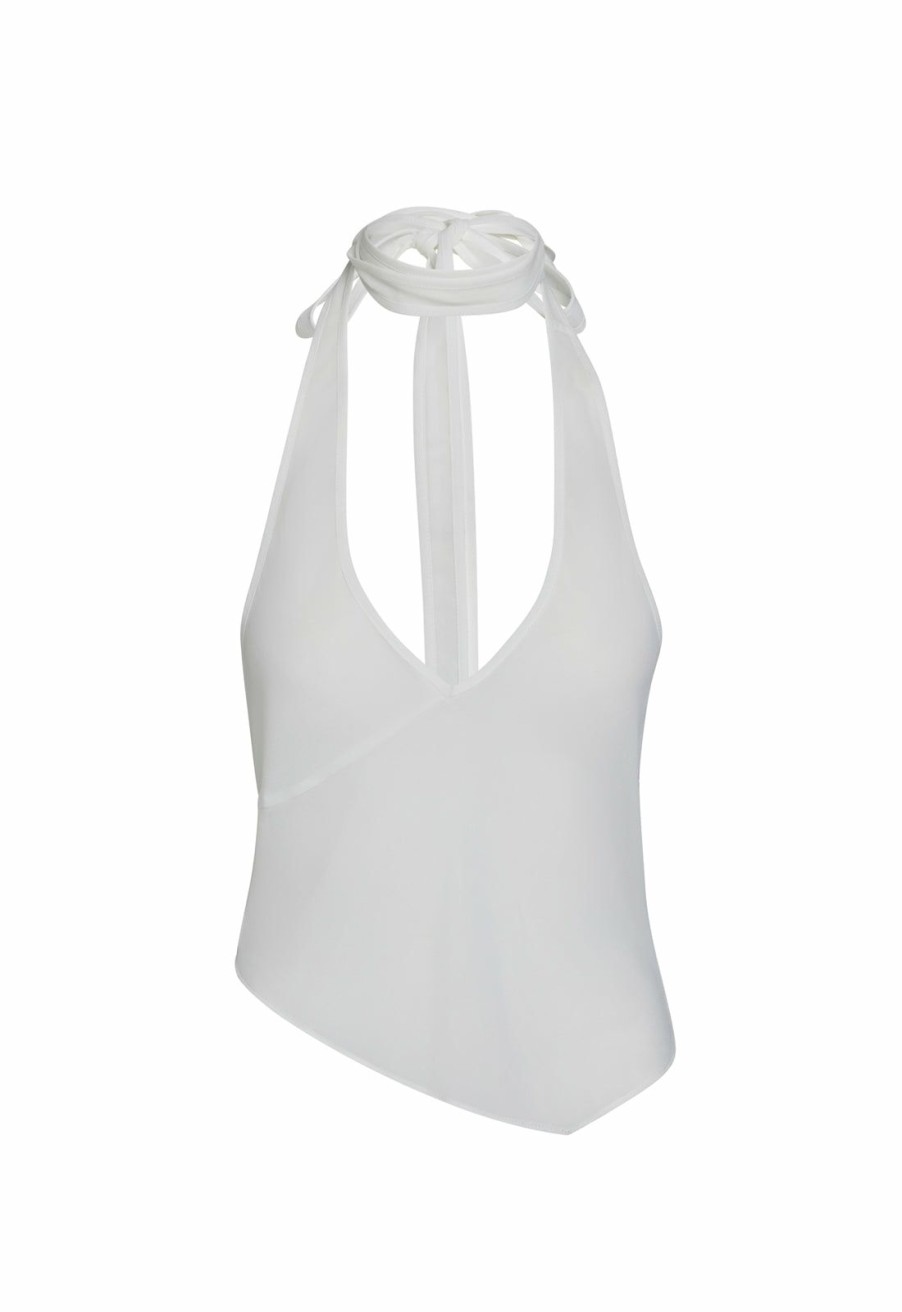 Women Lioness Tops | Rendezvous Halter Top Porcelain • Lioness-wmen